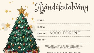 Ajándékutalvány 6000 Forint értékben