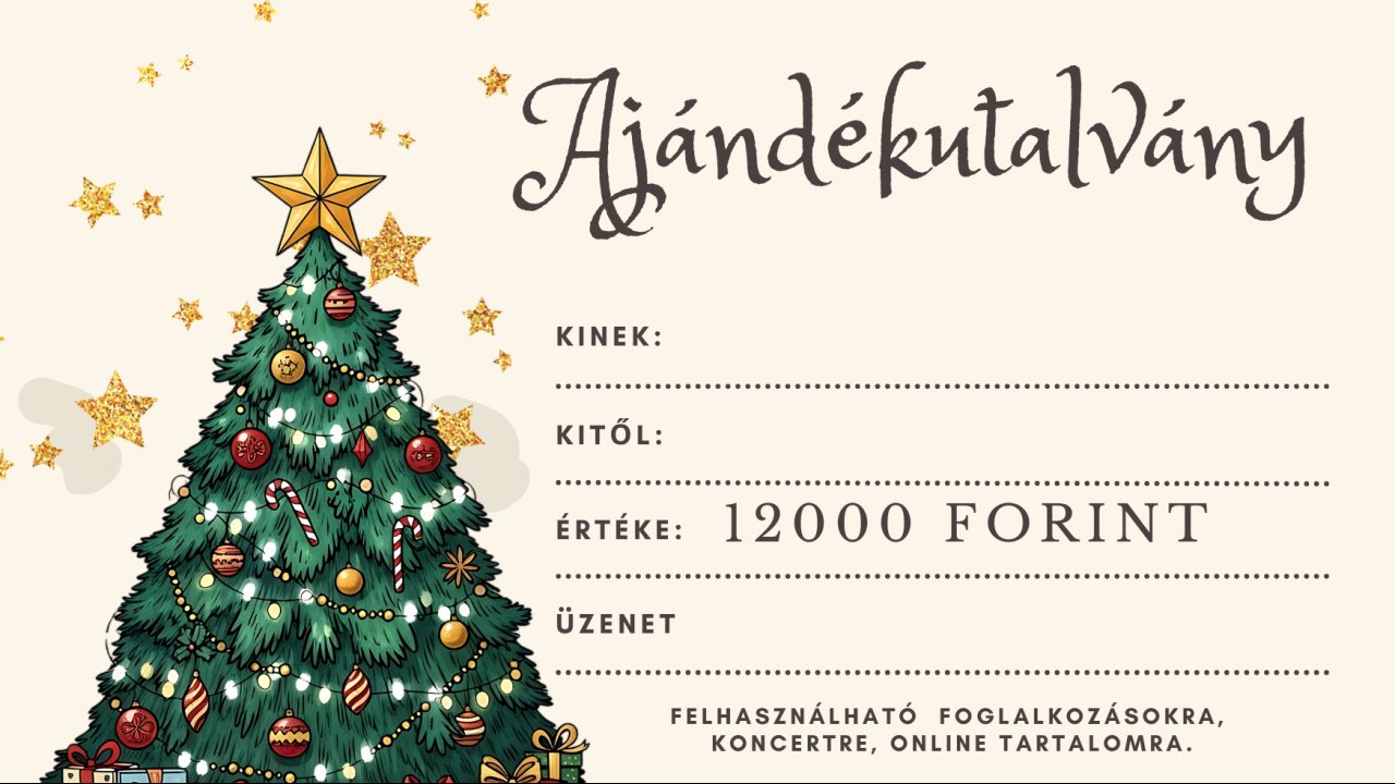 Ajándékutalvány 12 000 Forint értékben